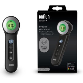 Braun Sensian 7 Contactless Forehead Thermometer, Age Precision Technology, 3-in-1, Colour-Coded Digital Display, Suitable for Babies and Children, The #1 Brand in Doctors (1), BNT400
