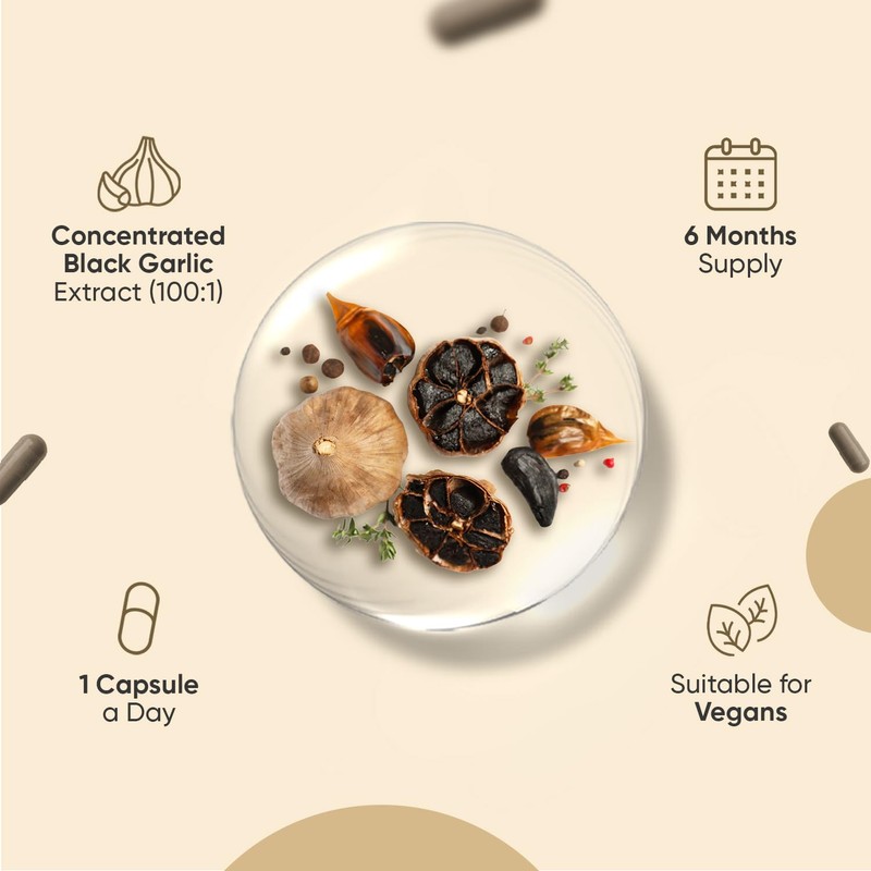 WeightWorld Black Garlic Capsules 15000mg | 6 Months Supply |