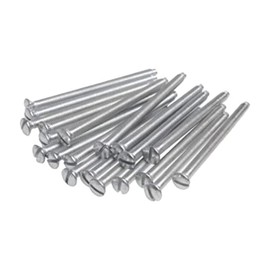 SDTOOLS M3.5 x 40mm, 75mm Electrical Slot Countersunk Machine Screw for Light Switch and Plug Sockets Stainless Steel Plated Slotted Head (10, M3.5 x 75mm)