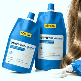 Pack de 2 Mascarillas Capilares con Keratina y Péptidos, Tratamiento Reparador Intensivo para Cabello Seco, Dañado y Teñido, Hidratación Profunda, Control de Frizz con Aceite de Argán y Aminoácidos – HONLINK
