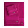 Lacoste Heritage Supima - Toalla de Mano de algodón, Magenta,