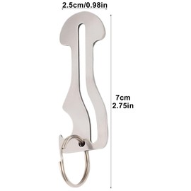 6Pcs Shopping Trolley Key, Stainless Steel Shopping Trolley Remover, Portable Shopping Trolley Token Key Ring, Shopping Cart Trolley Token Supermarket Convenience Store Shopping Unlock Trolley