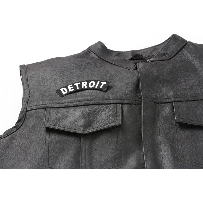 Detroit Patch - 4x1 inch. Embroidered Iron on Patch