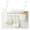 10Pcs Pegboard Hooks, Pegboard Storage Hook Storage Organizer Accessories White