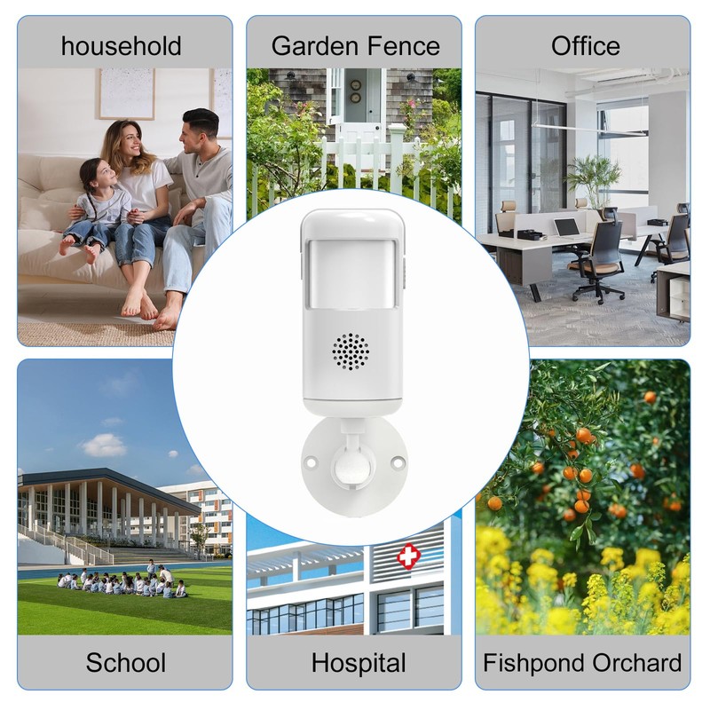 WiFi Infrared Motion Sensor Alarm, Phone and Text Notifications(Value-Added Service),
