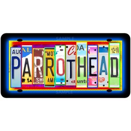 WORLD'S GREATEST LICENSE PLATES! PARROTHEAD Margaritaville 5 O'Clock Somewhere Metal LICENSE PLATE 6"x12" Tiki Bar Pool Hot Tub Luau Beach Decor Jimmy Buffett Island Time Key West Florida