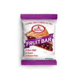 Betty Lou's Fruit Bars, Cherry Pack of 12, Gluten Free, Vegan, Non GMO, Deliciously Healthy Snacks Made with All Natural Fruit Juice, Individually Wrapped, 2 oz. Each, 12 Bars