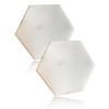 ROOMASTER Marble Coasters, Set of 2, Accessory Tray, Natural Stone