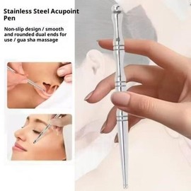 괄사판 얼굴 마사지용 스테인리스 스틸 바디 스크래핑 플레이트 스파 목과 등용 [03 F] Gua Sha Plate Stainless Steel Body Scraping Plate for Face Massage Spa for Neck and Back [03 F]