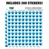 Sesame Street Cookie Monster Face Planner Calendar Scrapbooking Crafting Stickers