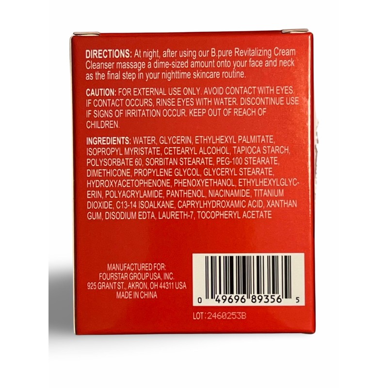 b.pure Revitalizing Hydrating Moistueizer 1.36 oz