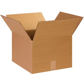Partners Brand P141410 Corrugated Boxes, 14"L x 14"W x 10"H, Kraft (Pack of 25)