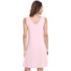 GYS Womens Bamboo-Derived Viscose Nightgowns Soft Sleeveless V Neck Nightdress