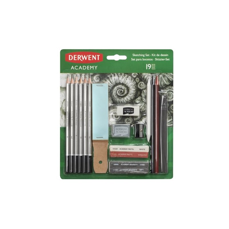 Drawing Set - Derwent Academy - 19 Piece