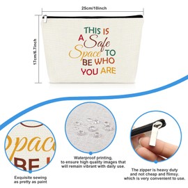 Inspirational Gifts for Daughter Sister Makeup Bag Positive Affirmation Cosmetic Bags Motivational Gifts for Women Encouragement Cheer Up Gift for Teacher Nurses Coworker Travel Toiletry Pouch