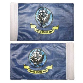 6"x9" 6x9 US Navy Nylon 2 Ply Boat Motorcycle Car Flag Banner with Sleeve
