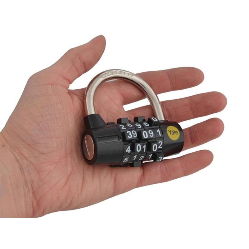 Yale Locks YALY16048 48 mm Steel Five Dial Combination Padlock