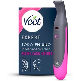Recortador Eléctrico Veet Expert Todo en Uno para Zona de Bikini, Cara y Cejas