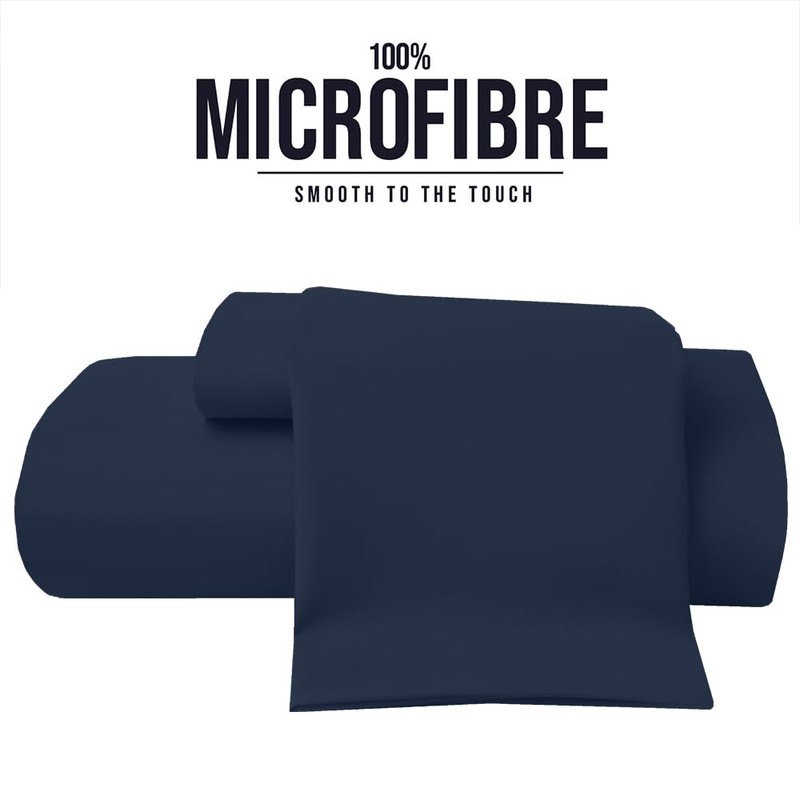 West Midlands Homeware King Fitted Sheet Soft Brushed Microfibre Fabric