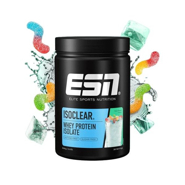 ESN ISOCLEAR Whey Isolate Protein Pulver, Sour Power, 908 g,