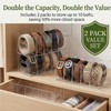 Belt Organizer 2 Pack Clear Acrylic Belt Holder for Closet