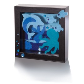 folia 520493 - Bastelfilz Ton in Ton, 20 x 30 cm, 10 Blatt sortiert in Blautönen - ideal für vielfältige Bastelarbeiten