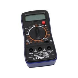 US PRO Tools LCD Digital Multimeter 6919 for AC & DC 600V, 10A, and Resistance Testing