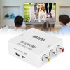 Video Audio Adapter, Flexible RCA to HDMI Converter HD for