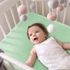 Hahafelt 2 Pcs Satin Soft Crib Sheets Silky Baby Mattress