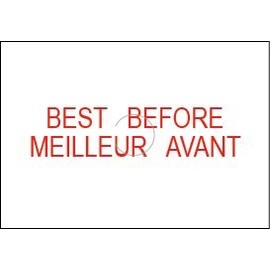 MoTEX MX-6600L Series Pricing Labels (Best Before/Meilleur Avant - Red) with ink roller - Required Date labelling and Expiration labels for products and Perishable Goods