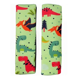 Funda de correa para cinturón de seguridad para bebé, 2 almohadillas para orejas para cinturón de seguridad para niños, protectores de correa para el hombro para niñas y niños