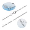 SILBERTALE 1.5mm Thin 925 Sterling Silver Italian Figaro Chain Necklace