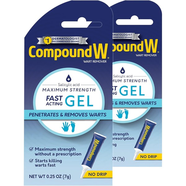 Compound W Maximum Strength Fast Acting Gel Wart Remover, 0.25
