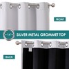 ChrisDowa 100% Blackout Curtains for Bedroom with Black Liner, 2