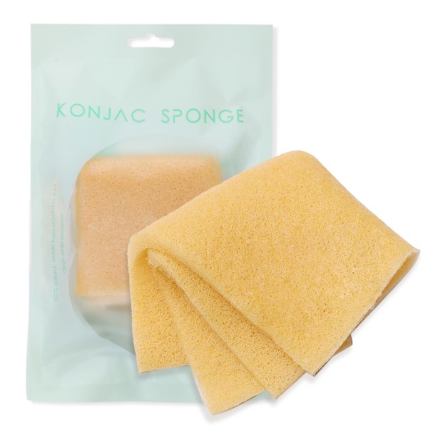 DAGEDA Natural Konjac Facial Sponges, Turmeric Face Scrub Konjac Wash