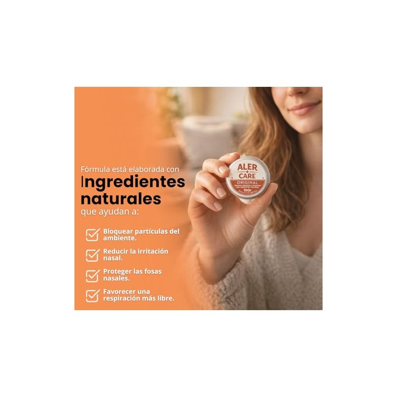 Alercare Bálsamo Nasal Orgánico 10gr Ayuda Alergias Por Polvo Polen
