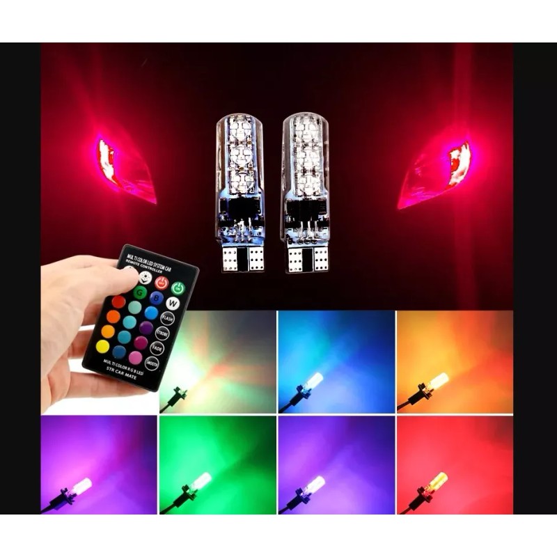 Corp.Res Electronics Par Led T10 Pellizco Rgb A Control Estrobo