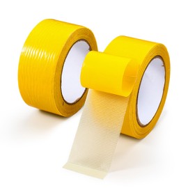 LELE LIFE 2 Rolls Double Sided Carpet Tape for Area Rugs, 5cm x 20m Residue-Free No Damage Rug Tape Heavy Duty Rug Stickers for Hardwood Floor Tile, Total 40m