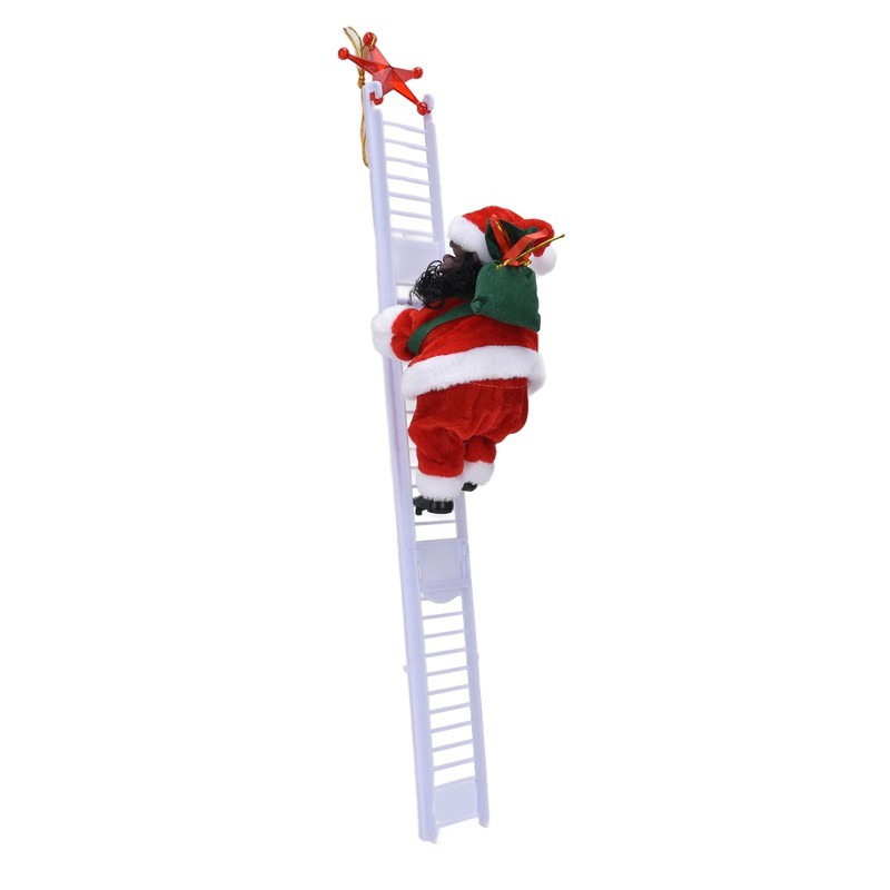 Electric Santa Claus Toy Black Race Climbing Christmas Tree Decorations
