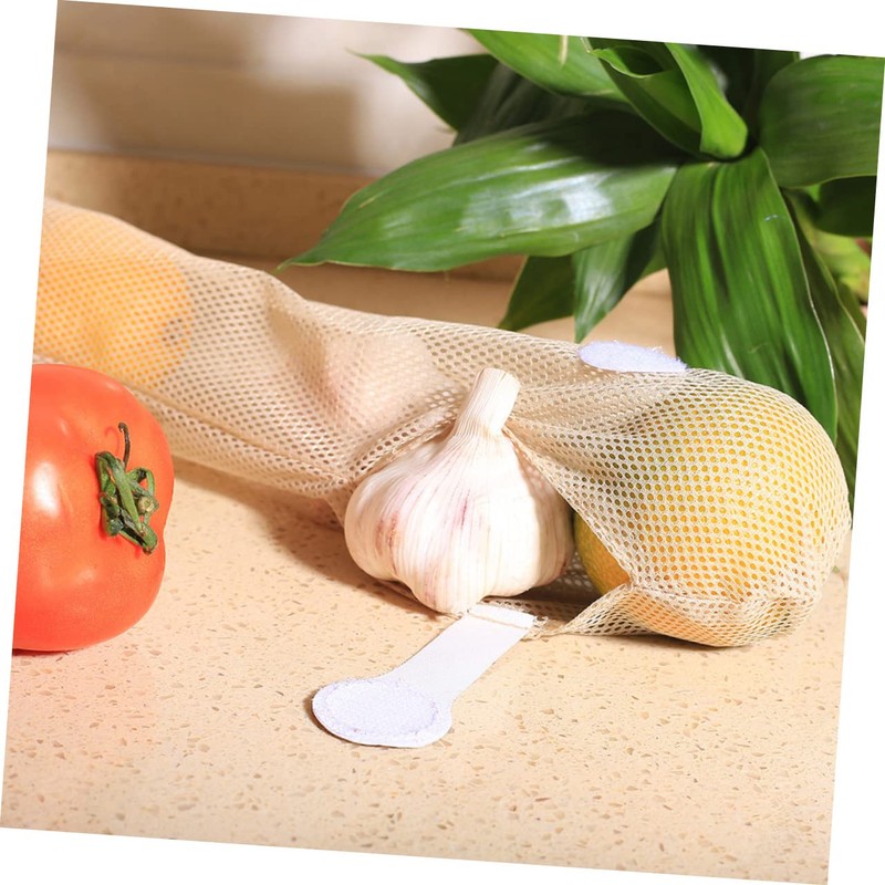 Ciieeo 4sets Reusable Hanging Mesh Produce Bags for Kitchen Onion
