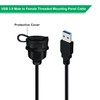 HuaLiSiJi USB Panel Flush Mount Cable 5Gbps Data Transmission USB