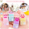 Roller Eraser Set of 4 Erasers Cute Cat Paw Shape