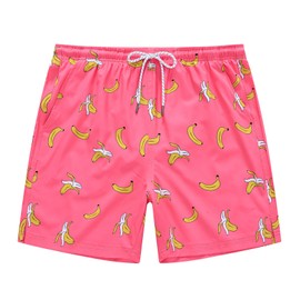 YuKaiChen Men's Swim Trunks Quick Dry Beach Swim Shorts Mesh Lining Board Shorts Swimwear Bathing Suits Banana 36(XXXL)