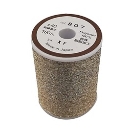 DARUMA Metallic Thread #40/160m 01-0700 Col.807 Platinum Gold