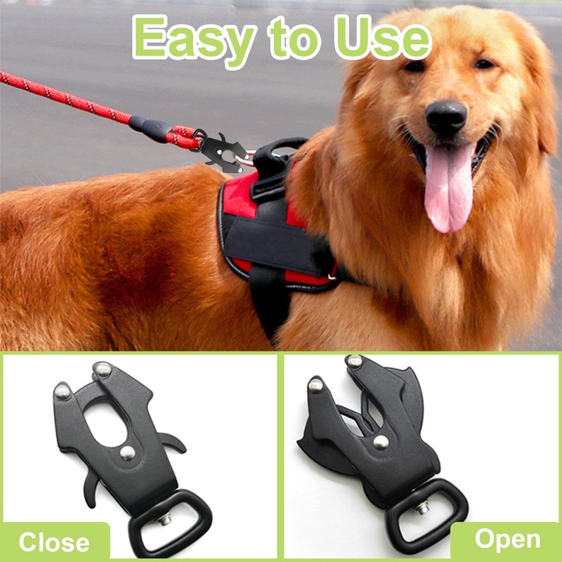 UFURMATE Frog Clip, Space Aluminum Locking Dog Leash Buckle Heavy-Duty