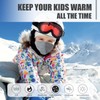 KGC 2 Pack Kids Neck Warmer Gaiter,Fleece Windproof Winter Face