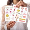 12 Sheets 219 Pieces Wedding Scrapbook Stickers Valentine's Day Wedding