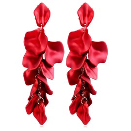 Flower Earrings for Women Gold Hoop Stud Earrings Flower Dangle Drop Earrings Statement Earring Boho Summer Wedding Jewelry Gifts for Women