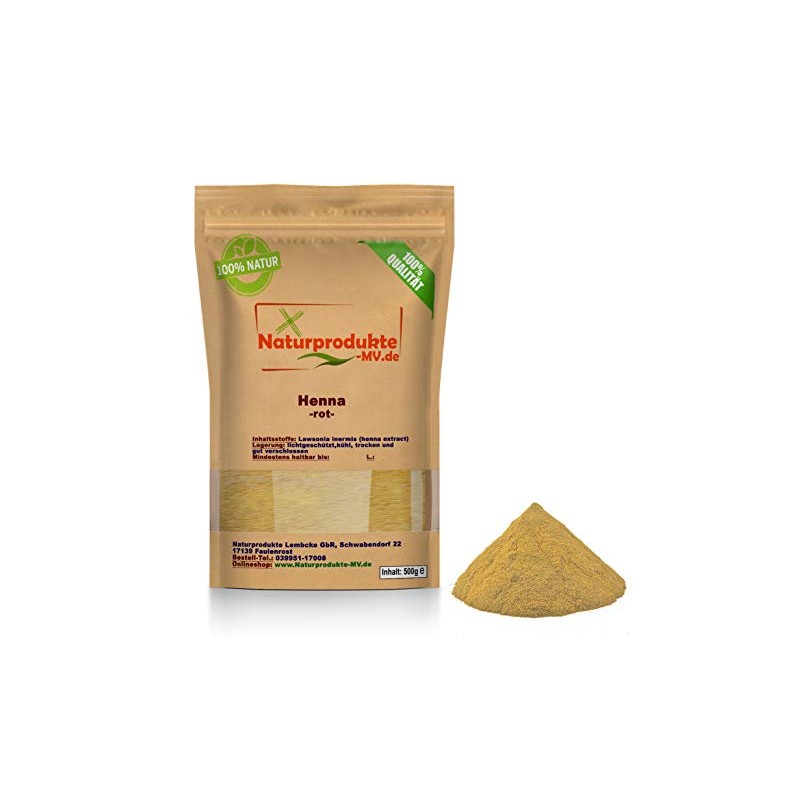 Henna Powder Red (500 g) Henna Powder Hair Colour Natural