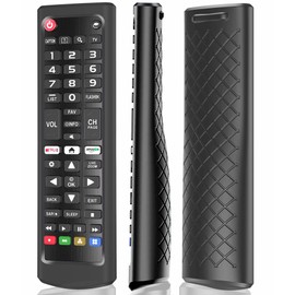 Case for LG TV Remotes, Cover for LG Smart TV Remote Control AKB75095307 AKB75375604 AKB74915305 Original, Replacement Silicone Skin Sleeve Glow in The Dark Black